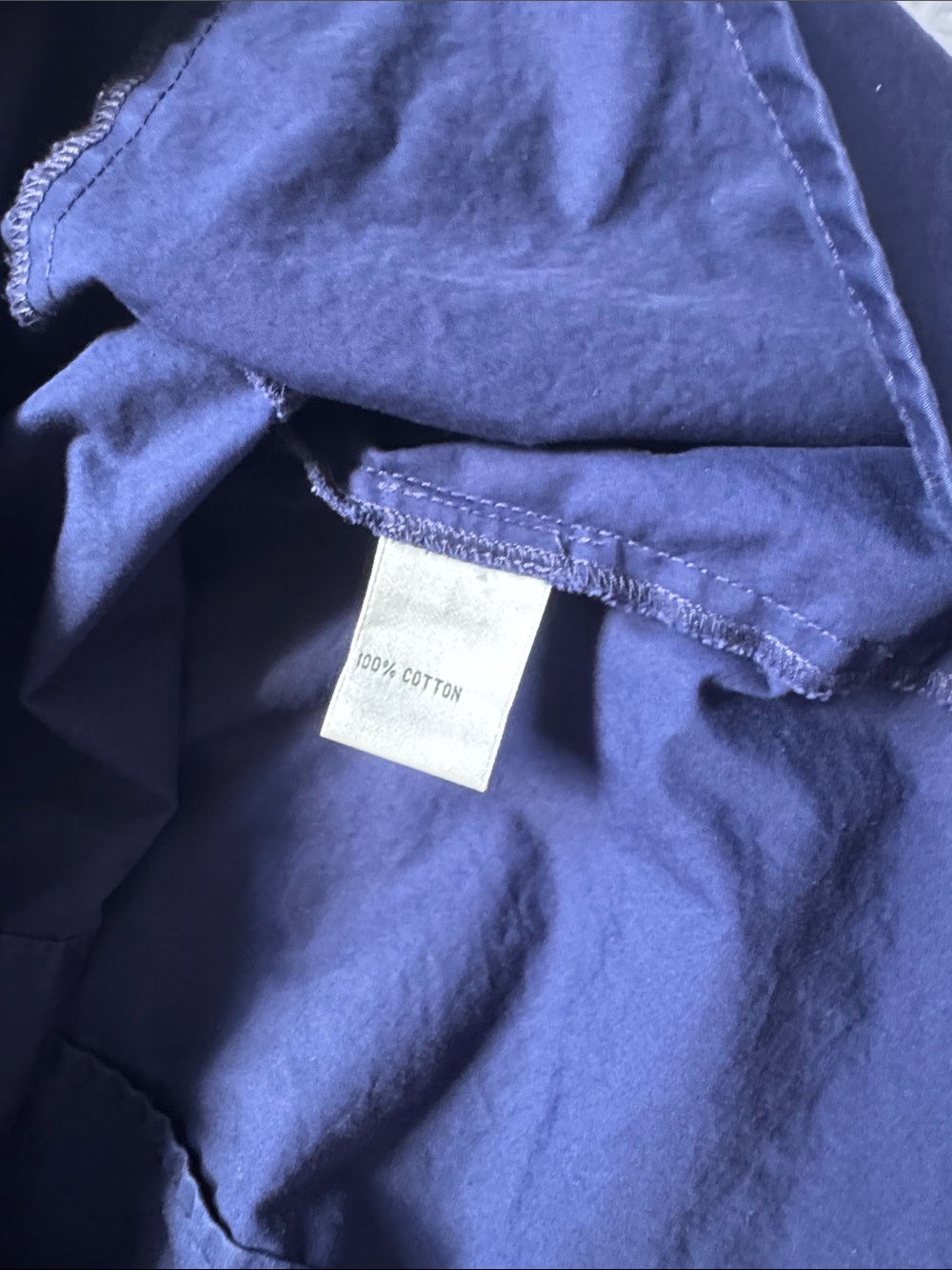 Talbots Navy Sleeveless Button-Front Shirt - Picture 8 of 9